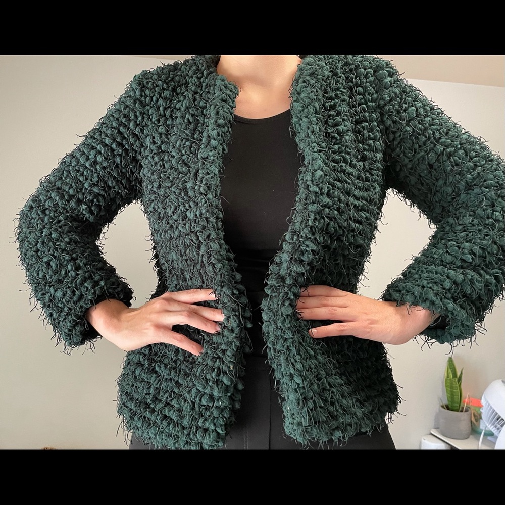 Zara Basic Green Jacket - Picture 2 of 10
